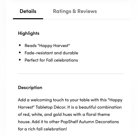 HAPPY HARVEST house-shaped Fall Autumn Pumpkin tabletop tiered tray home decor - Picture 2 of 4